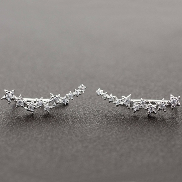 Star Crystal Ear Climbers - Picture 5 of 5